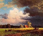 Albert Bierstadt Bavarian_Landscape painting